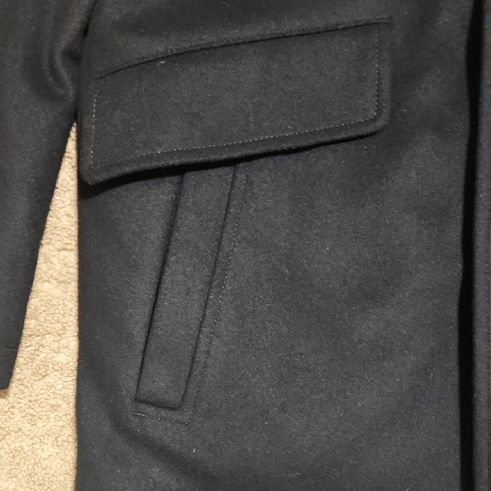 Men's Black Coat - Picture 6 of 12